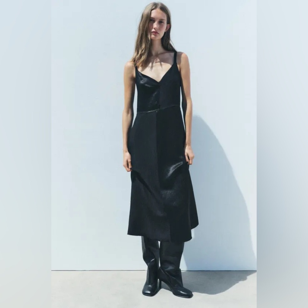ZARA ~  Satin slip dress ZW COLLECTION - Picture 3 of 12